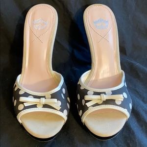 Black Polka Dot Heels